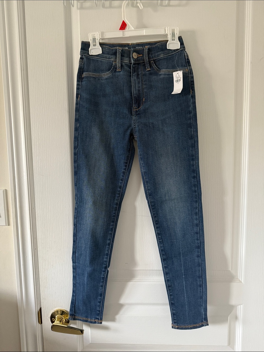 Women's Dark Blue High-Rise Skinny Jeans